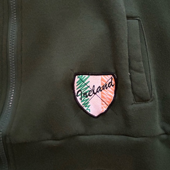 Green Ireland Zip Up Hoodie - Picture 6 of 9
